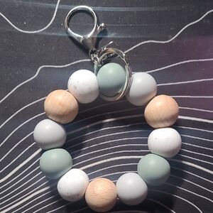 Beaded Keychain with Clip